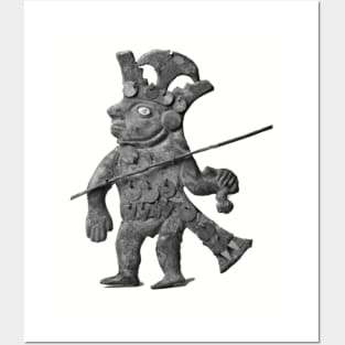 Peru Warrior Deity Pre Columbian Art Posters and Art